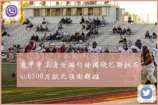 意甲中卫身价排行榜揭晓巴斯托尼以6500万欧元领衔群雄